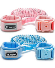 Dr.meter anti-lost wrist link pink and blue 2-pack set enhances child safety in crowds
