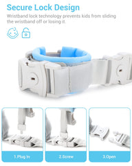 Dr.meter Kid-proof lock with keys ensures secure wear and easy unlock when needed.