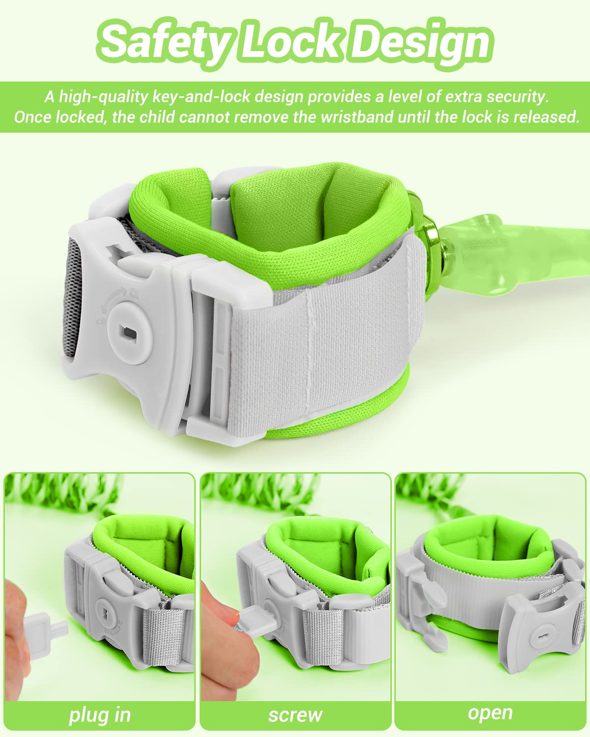 Dr.meter leash breathable padding keeps toddlers comfortable during hours of wear.