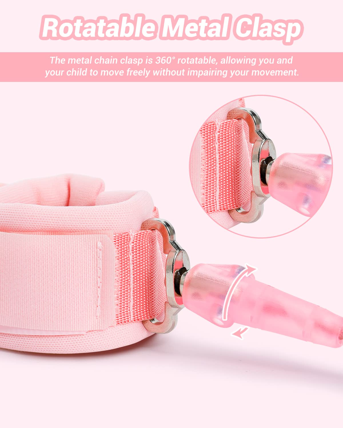 Dr.meter durable PU-coated cord withstands active toddler adventures.