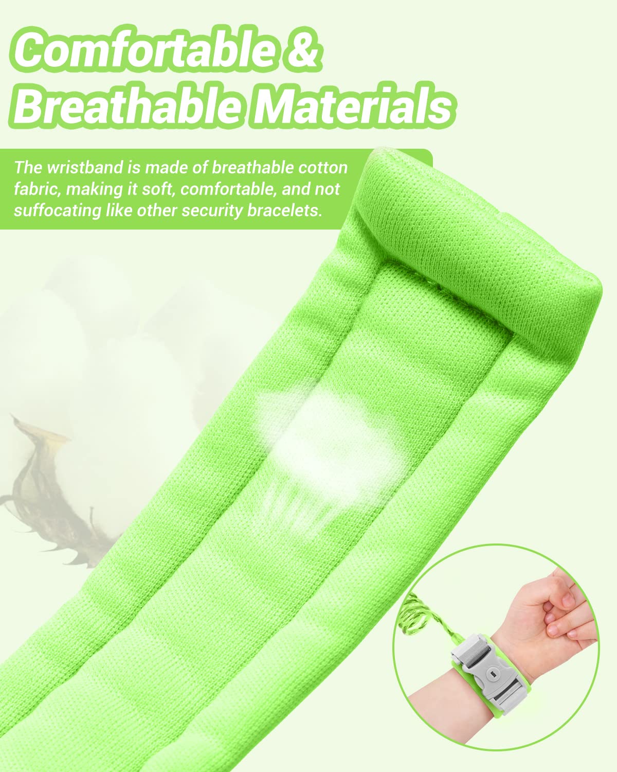 Dr.meter kids leash extended cord 8.2ft offers greater exploration while staying close.