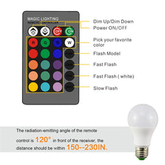 Droiee remote-controlled bulb in a living room setting for ambience and party lighting