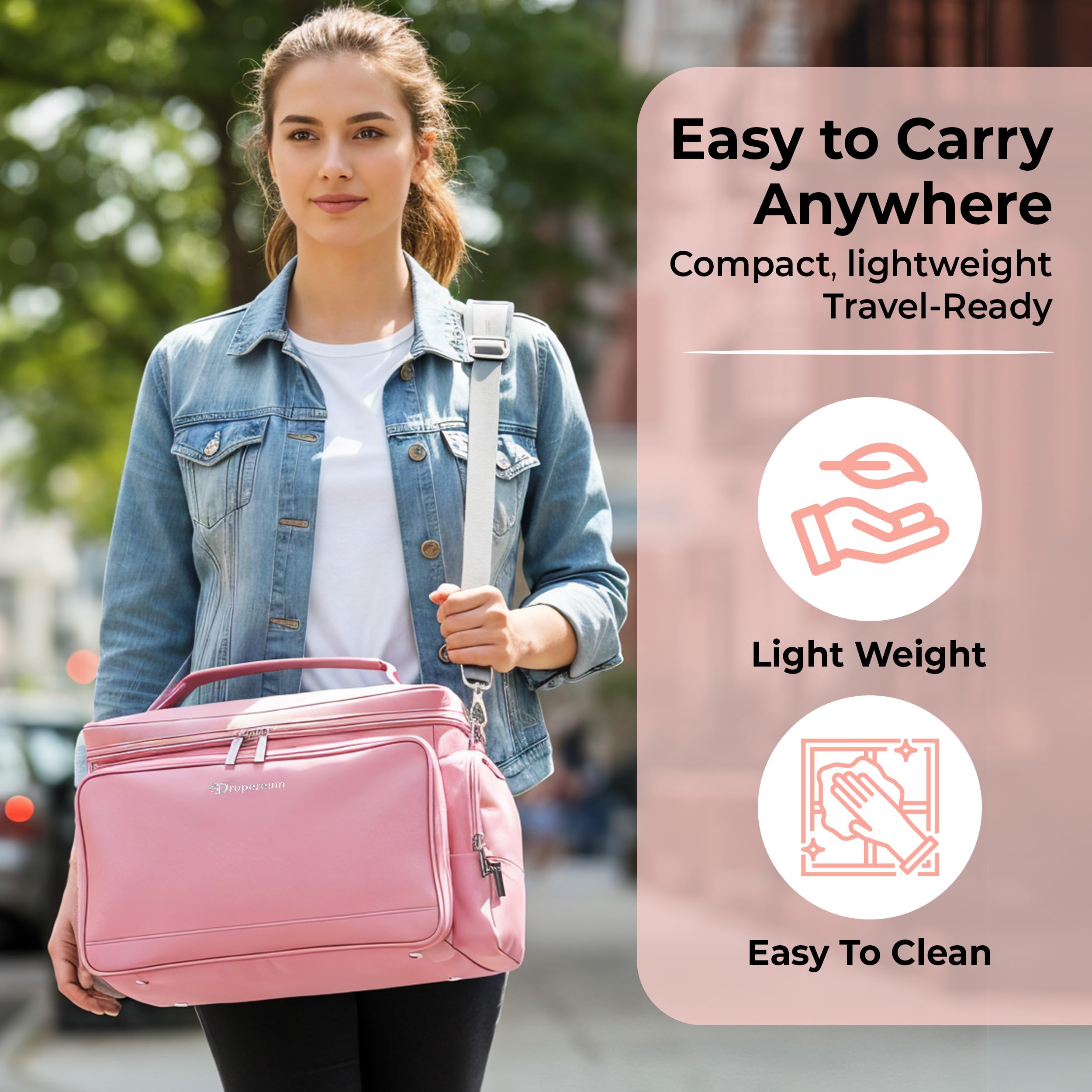 Dropereum spectra S1/S2 bag worn as backpack for hands-free pumping on the go