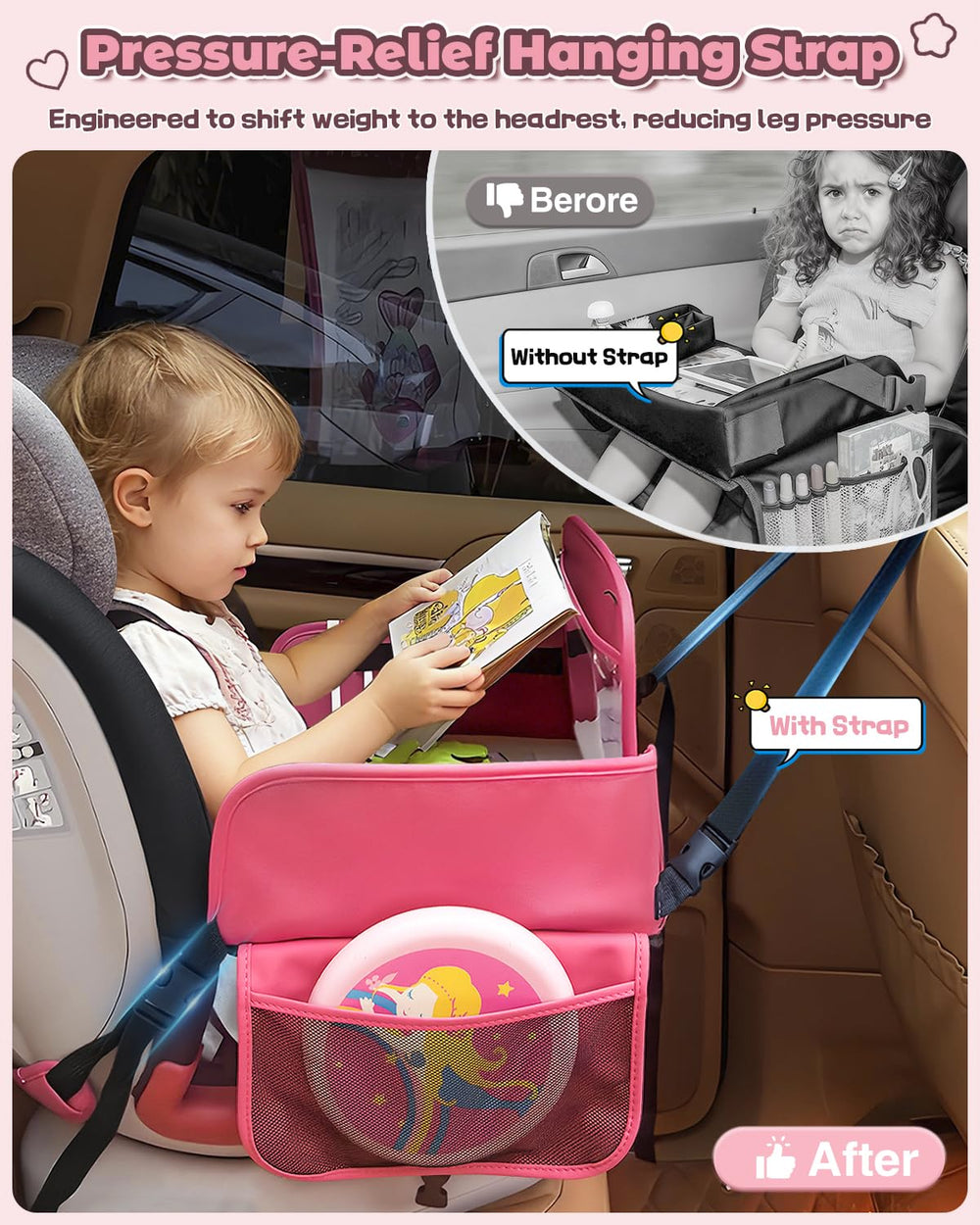 Drsvabze lightweight travel tray weighs 2.3 pounds for easy portability.