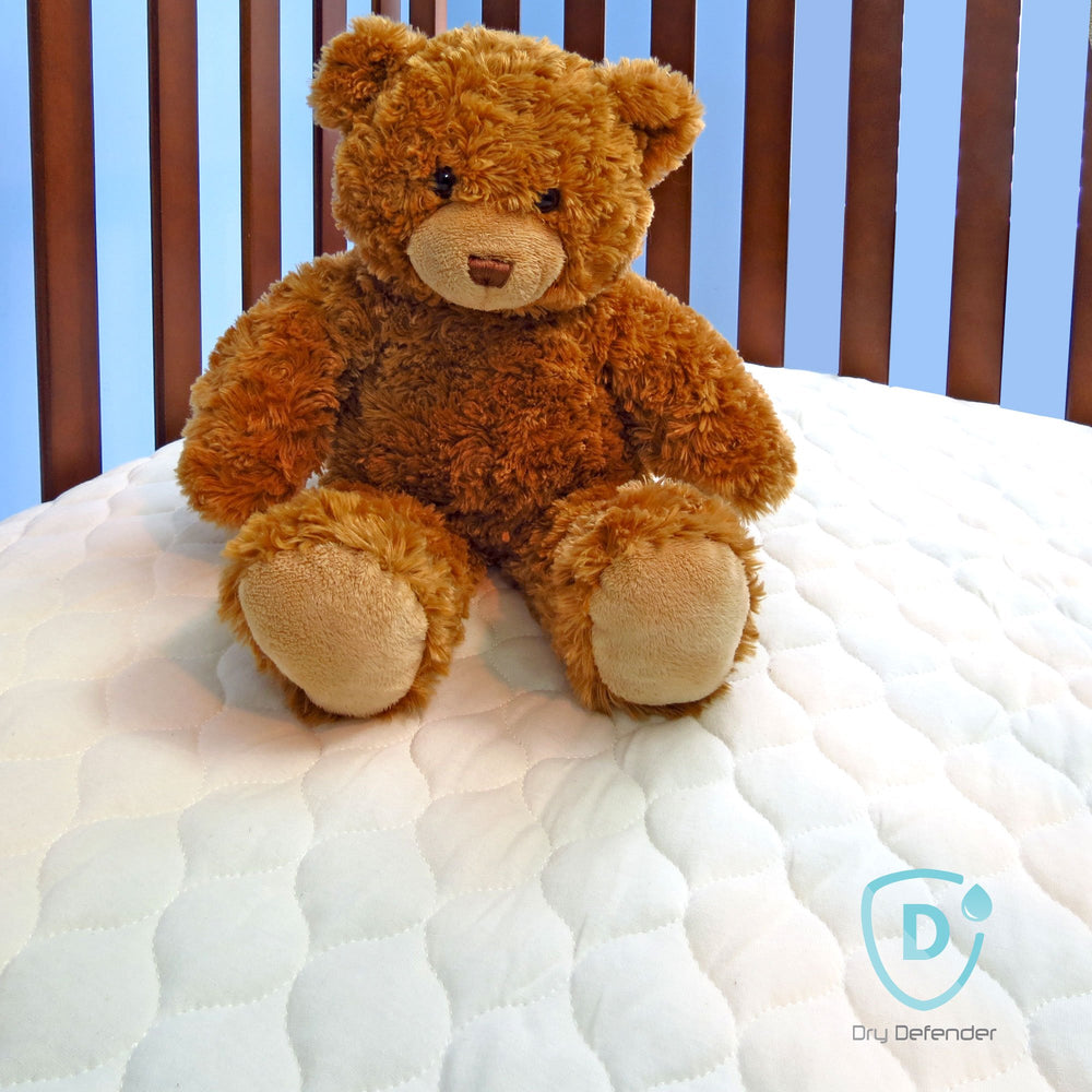 Dry Defender hypoallergenic unbleached fabric close-up