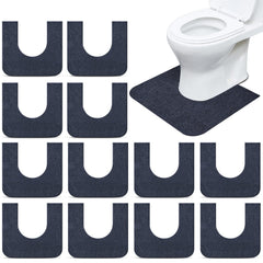 Drydiet 12-pack round U-shaped toilet mats absorb moisture to protect floors during potty training.