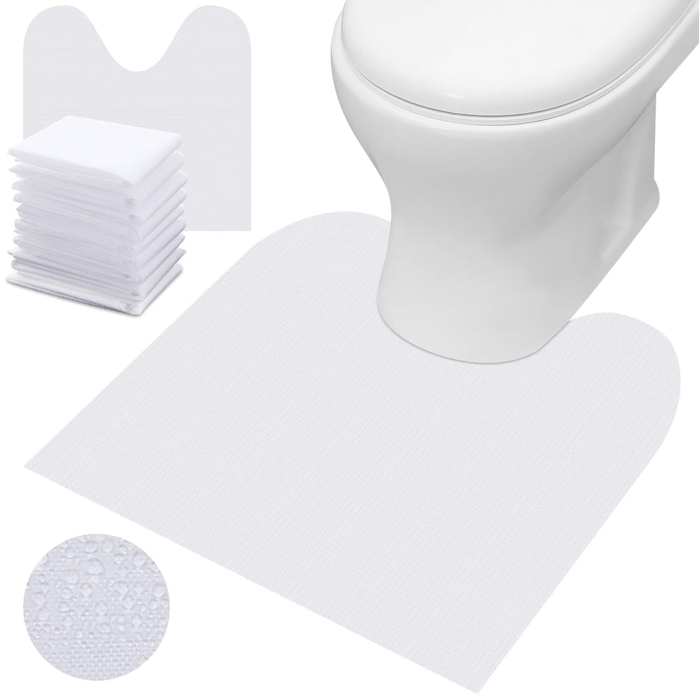 Drydiet 25pc disposable toilet mats pack provides protection and easy floor cleaning.