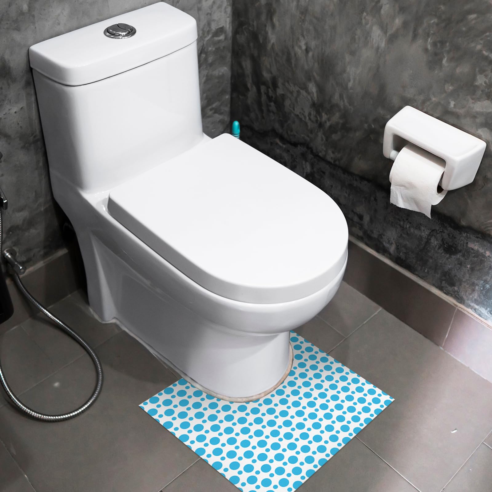 Drydiet 60 by 60 cm mat fits standard toilets for quick setup.