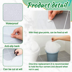 Drydiet toilet-mats-adhesive-back ensures secure, non-slip placement for safer use.