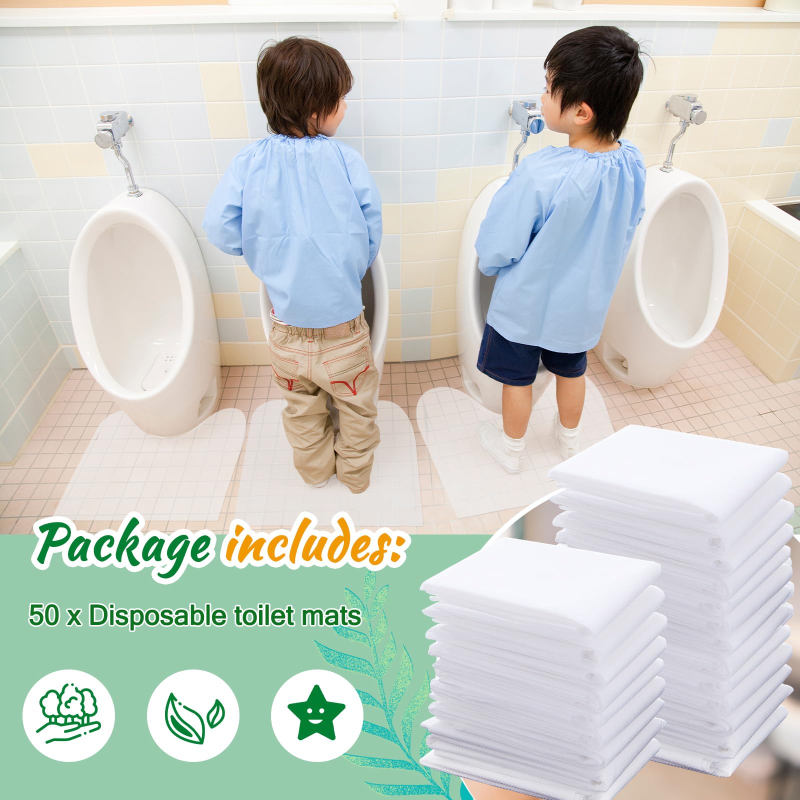 Drydiet toilet-mats-waterproof-film highlights waterproof PE film reducing water splash risk.