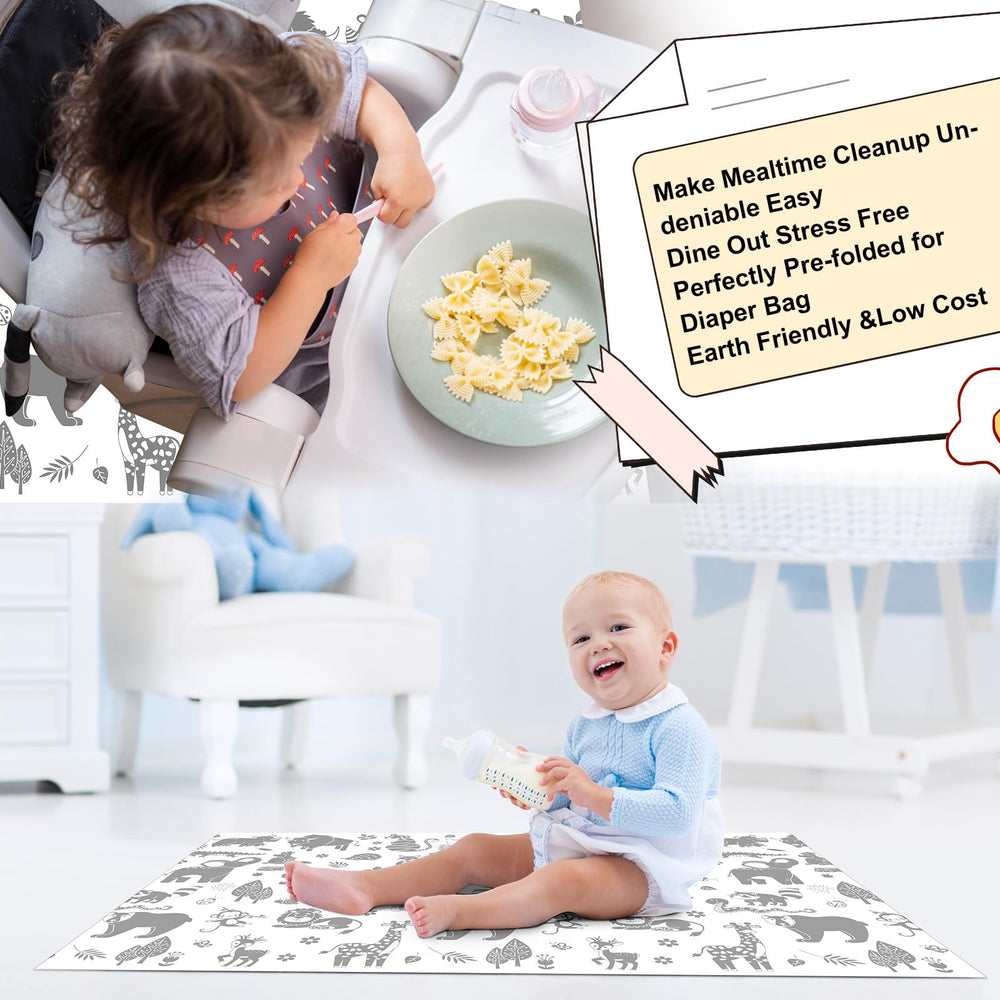 Drydiet waterproof floor mat material keeps liquids contained and easy to wipe.