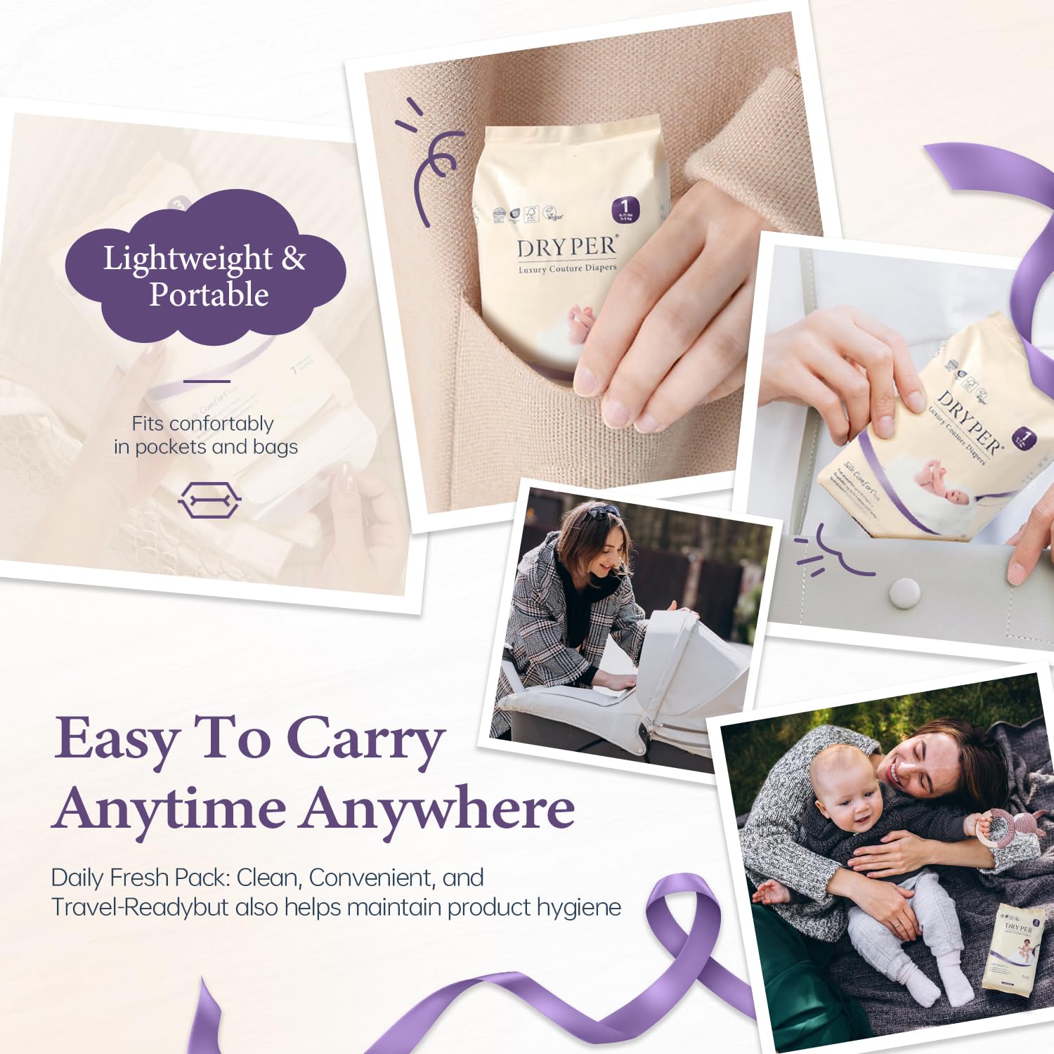 DRYPER 48-nappy pack image communicates value and long-lasting supply.