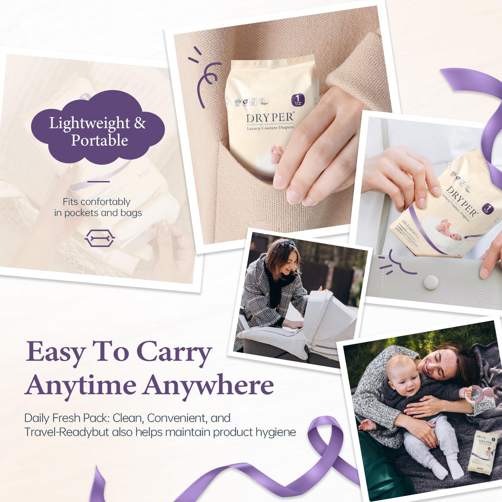 DRYPER 48-nappy pack image communicates value and long-lasting supply.