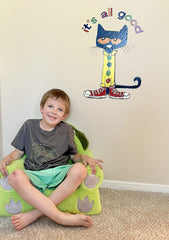 DS Inspirational Decals nursery room decor featuring Pete the Cat character