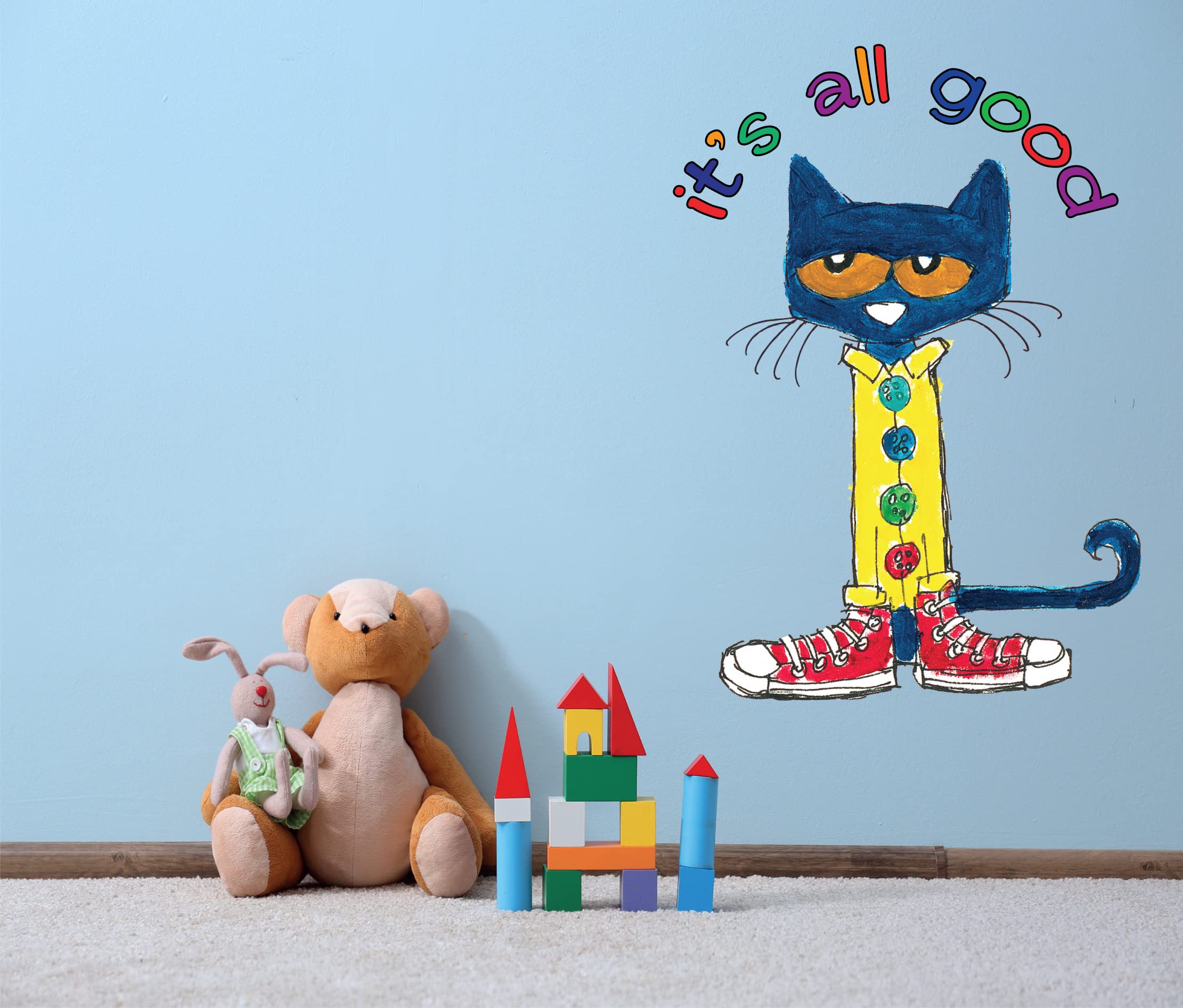 DS Inspirational Decals Pete the Cat decal package with simple installation instructions