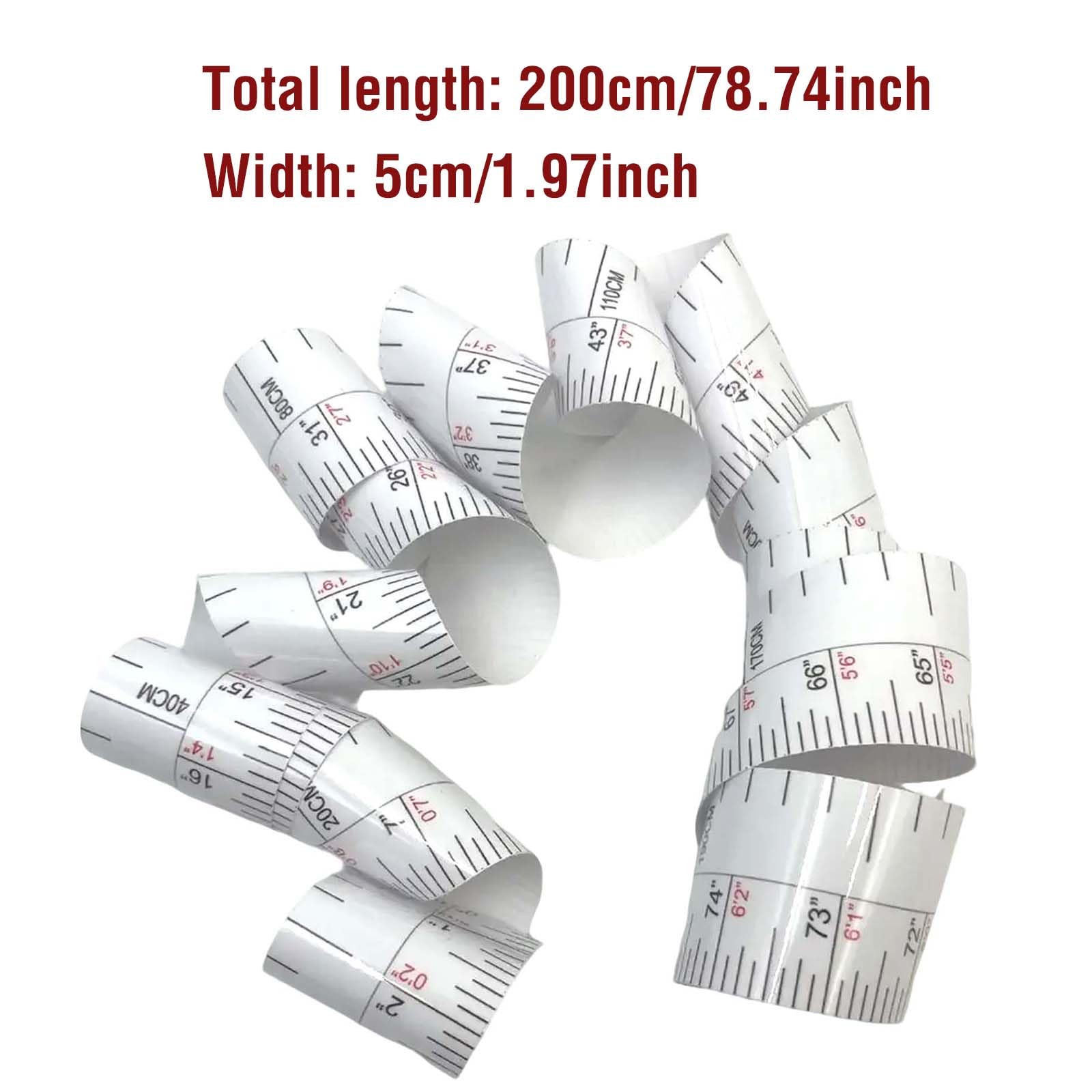 DSCMLIS height indicator tape on bedroom wall highlighting kid height milestones
