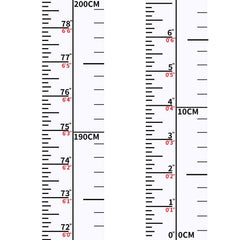 DSCMLIS height indicator tape full chart on wall for easy growth tracking