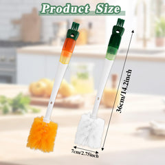 DSIOHFEI 5-in-1 cup mouth brush cleans around rims for residue-free cups.