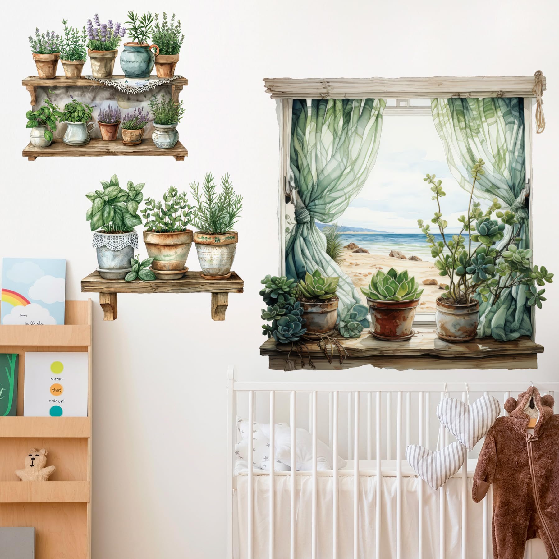 DTLIFEK child-friendly wall sticker kit inspires creativity in kids' rooms.
