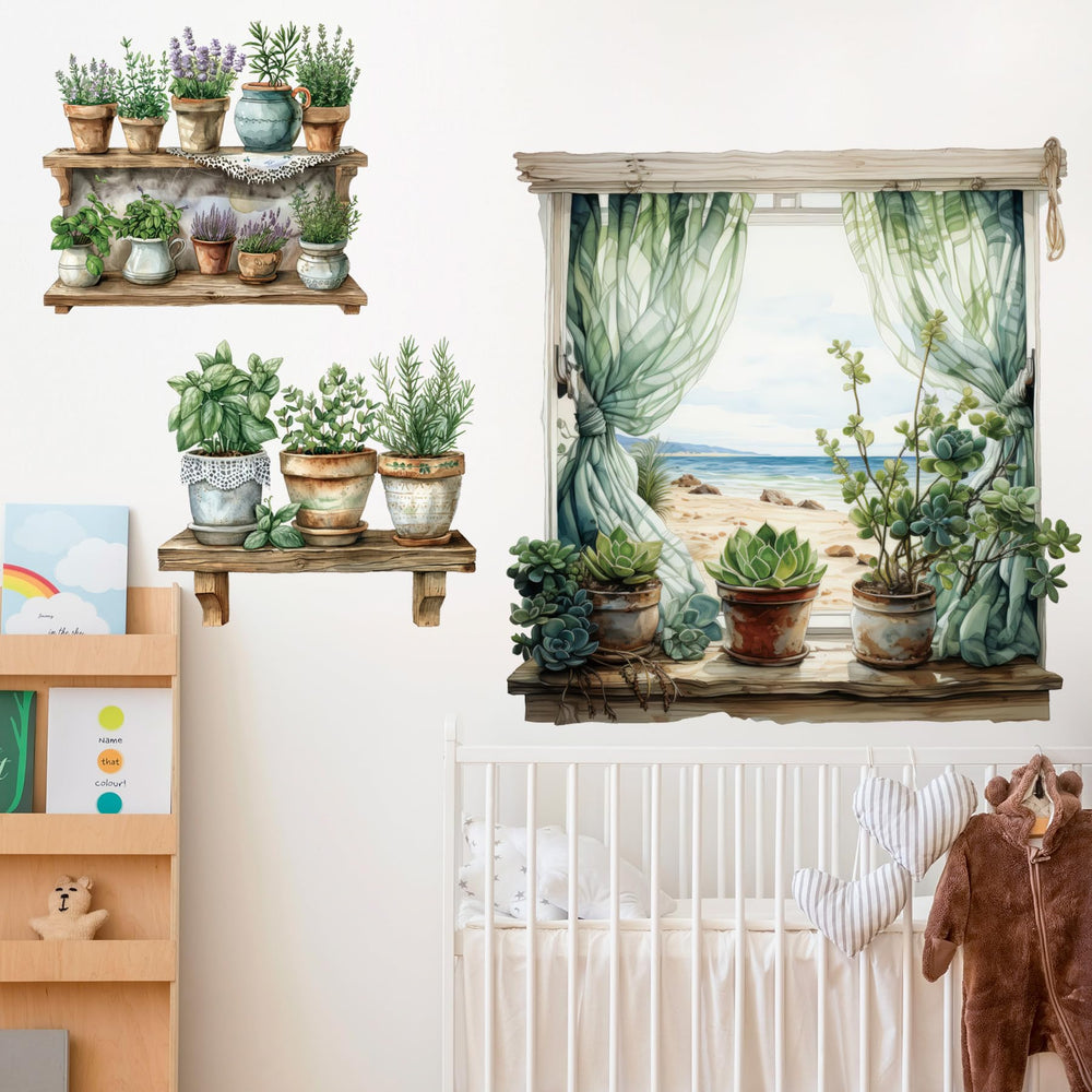 DTLIFEK child-friendly wall sticker kit inspires creativity in kids' rooms.
