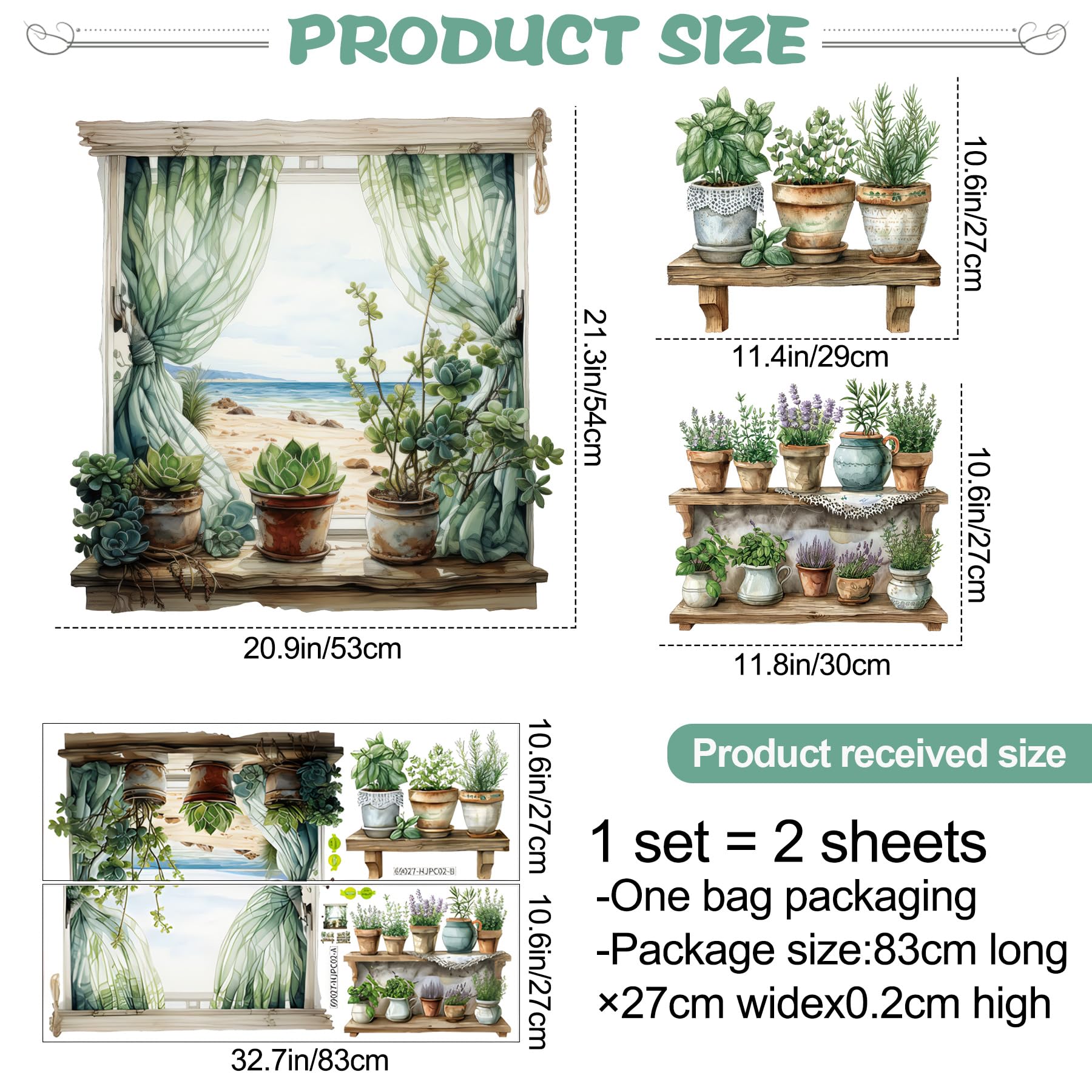 DTLIFEK 3D fake window wall sticker adds mood and makes spaces feel larger.