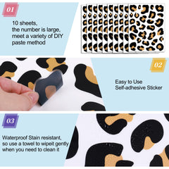 DTLIFEK leopard decor for kids rooms demonstrates versatile application ideas.