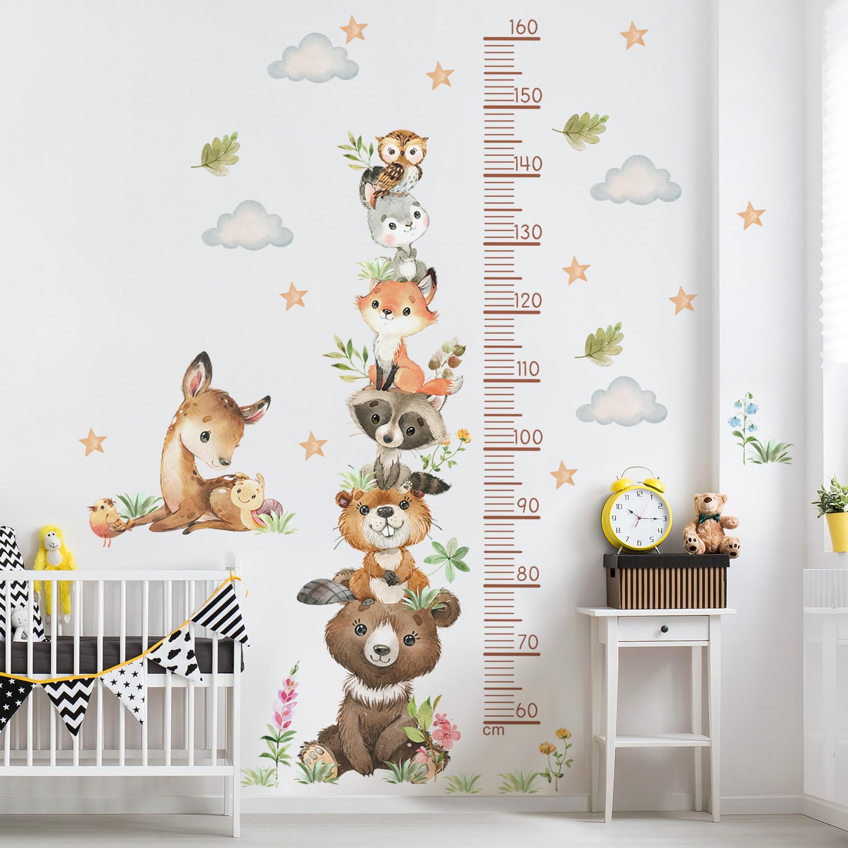 DTLIFEK height scale from 60cm to 160cm helps track growth milestones.