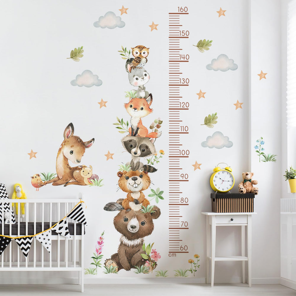 DTLIFEK height scale from 60cm to 160cm helps track growth milestones.