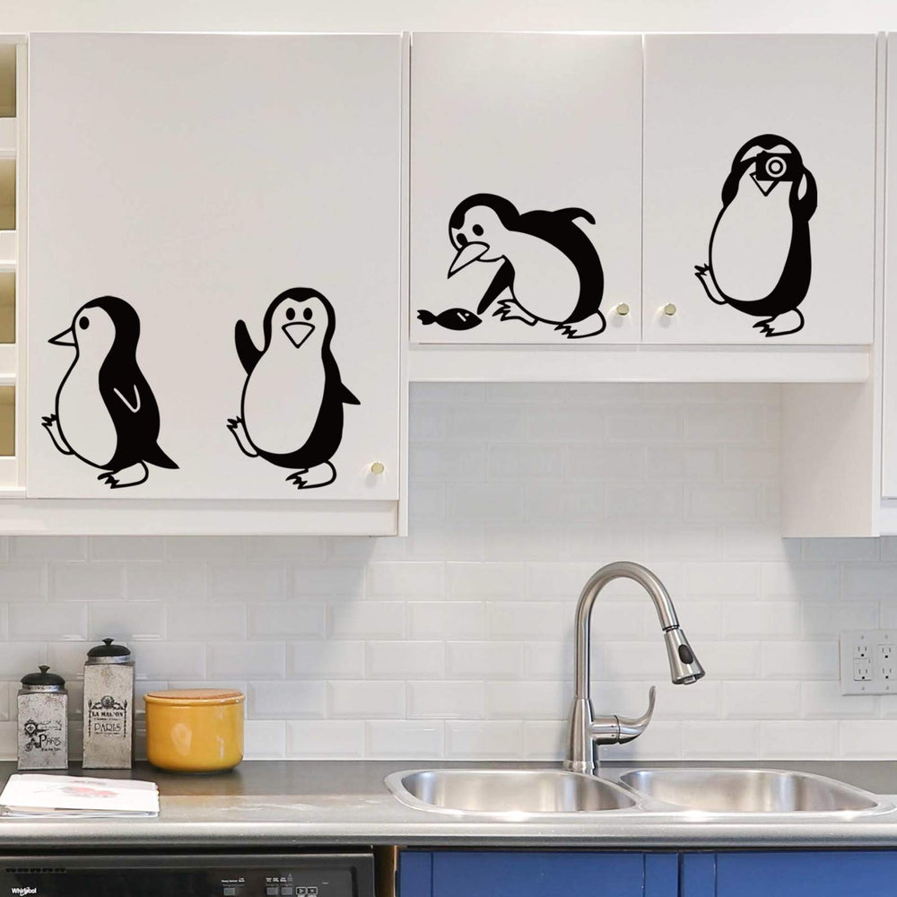 DTLIFEK penguin wall stickers on wall creating playful nursery art