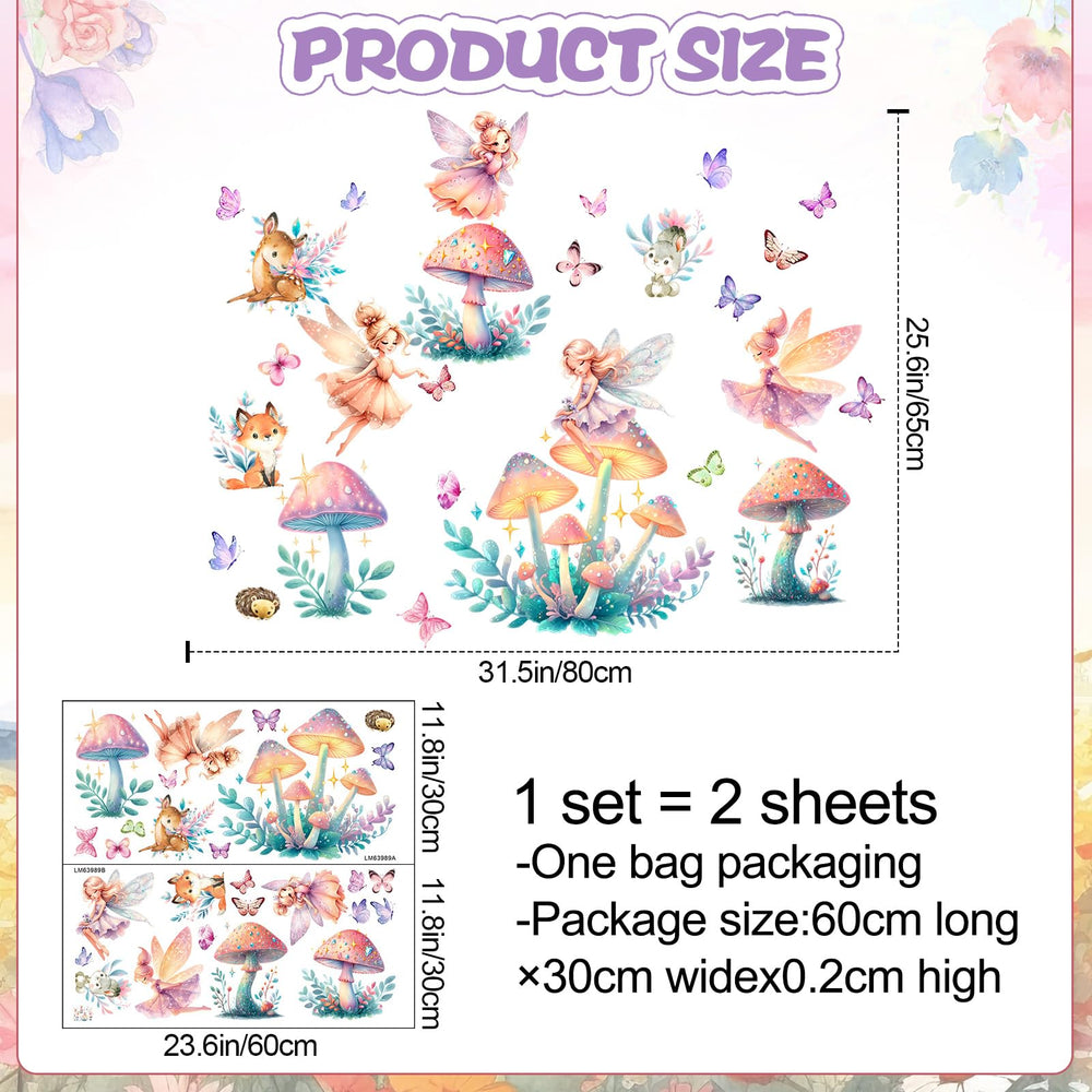 DTLIFEK Woodland-animals wall stickers fox-rabbit decor add playful woodland vibe to nursery.