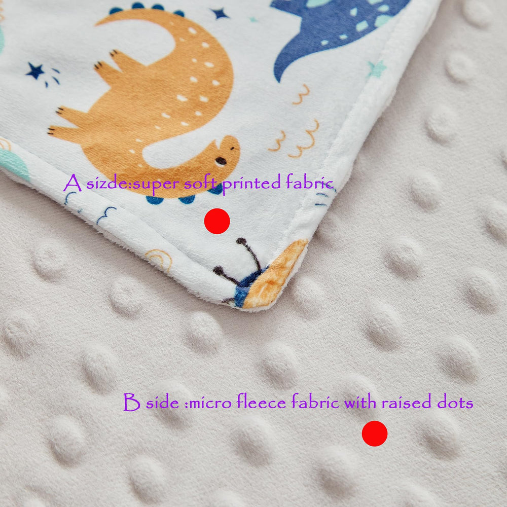 DuShow Dinosaur Blanket packaging—gift-ready for baby showers and holidays.