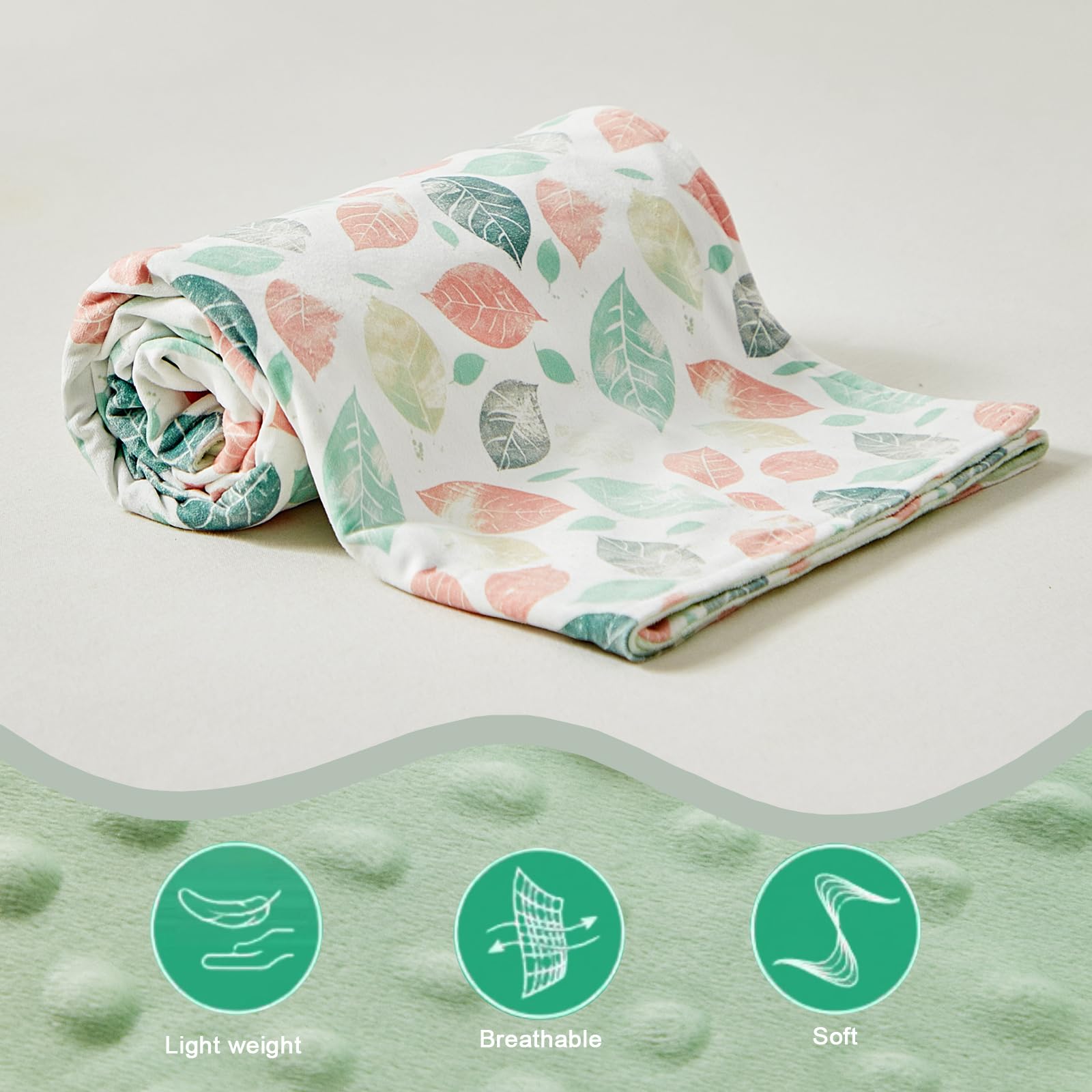 DuShow Leaf Baby Blanket for Girls gift box ready packaging for baby showers