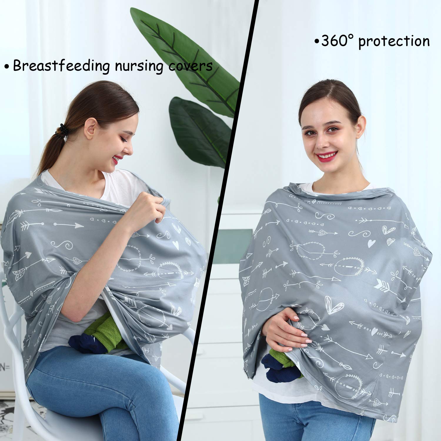 Dudeeghes breastfeeding cover offers full privacy space for nursing in public.