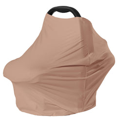 Dudeeghes car seat cover wheat provides private space for breastfeeding on the go