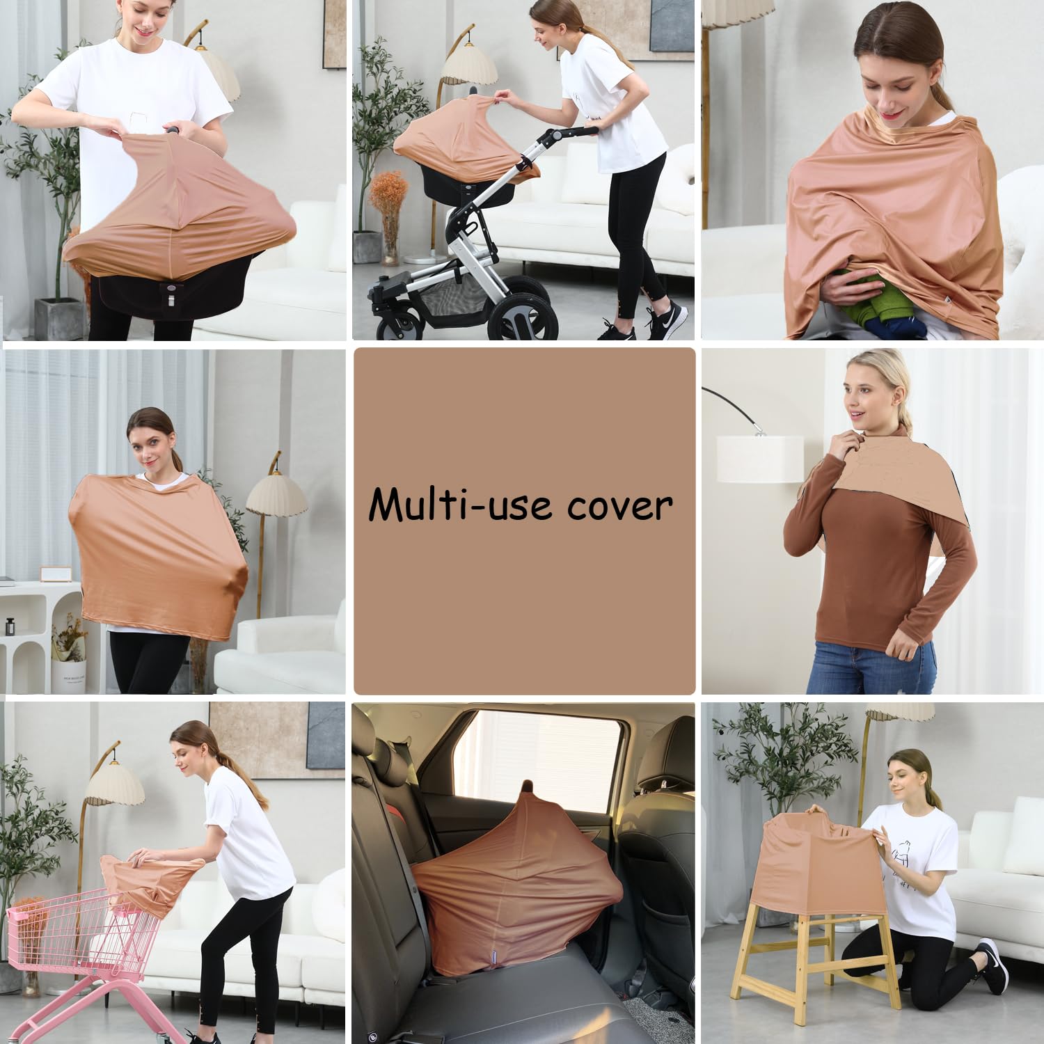 Dudeeghes car seat cover wheat stretchy fabric for flexible fit