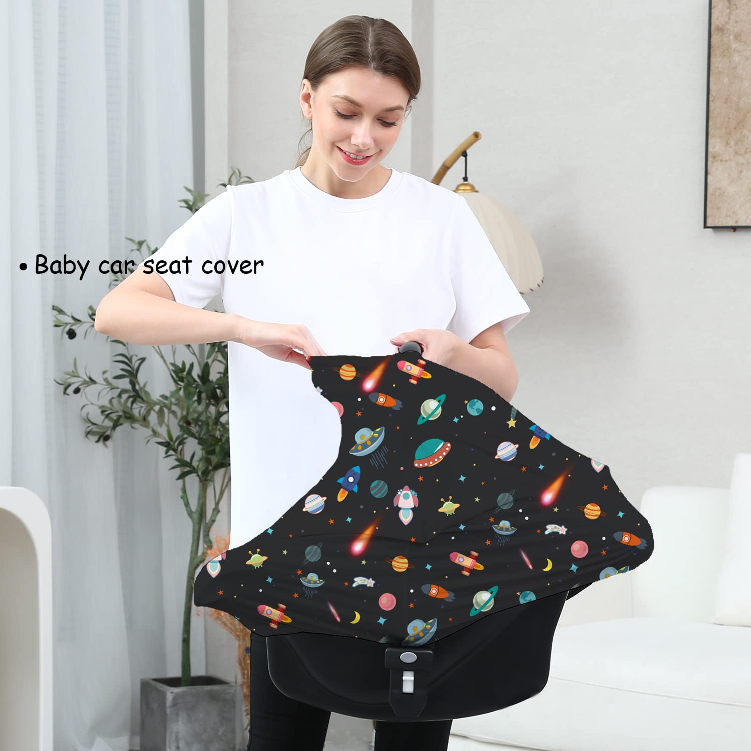 Dudeeghes carseat cover in black unisex color for versatile baby wear.