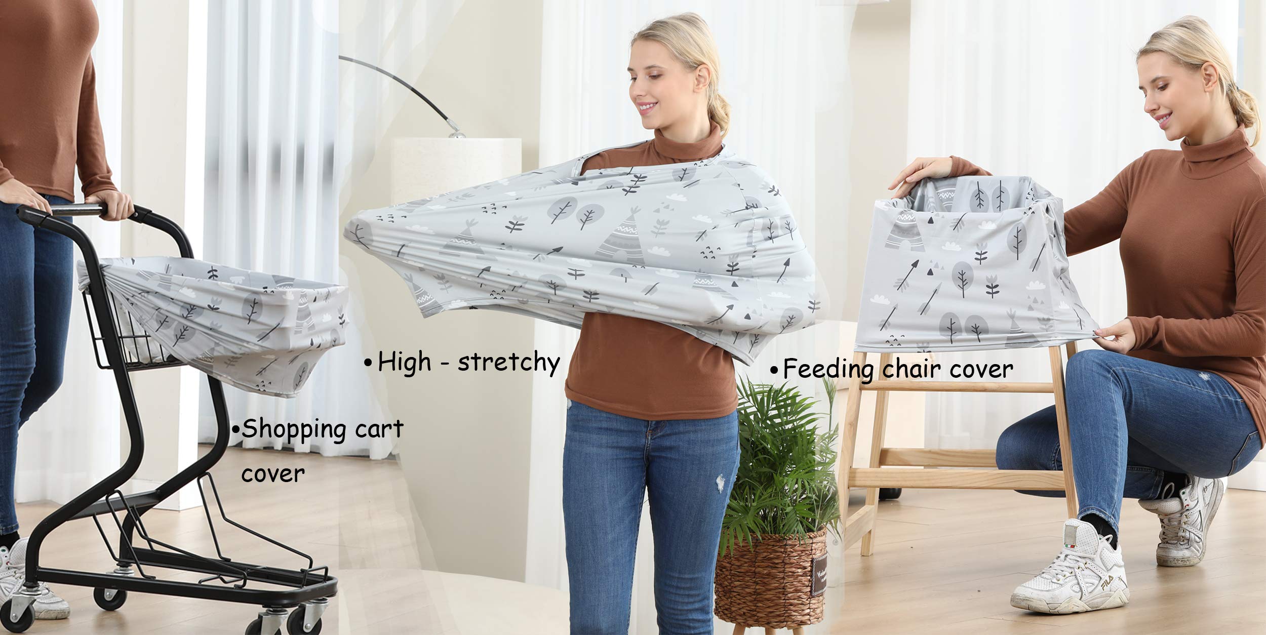 Dudeeghes infinity tubular design provides privacy while feeding or resting.