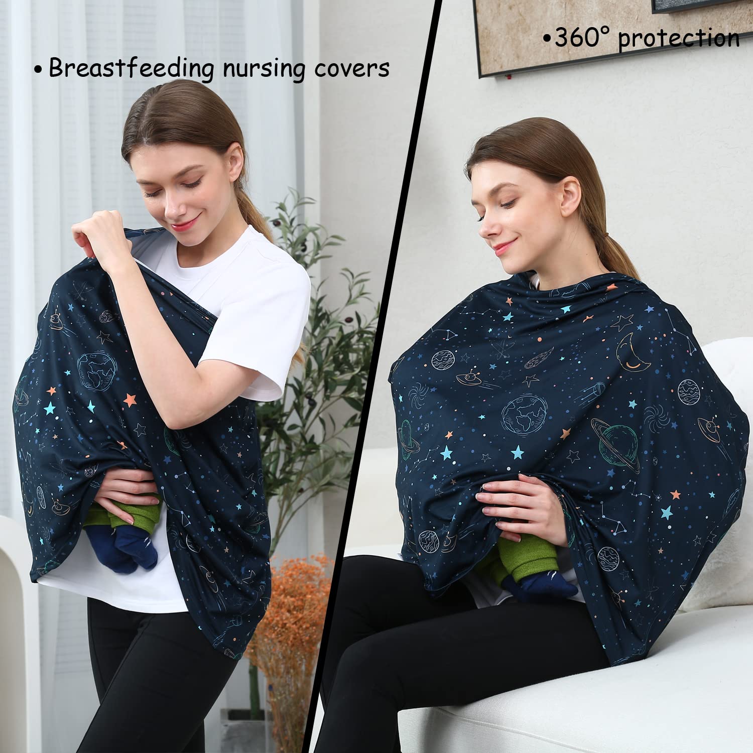Dudeeghes breathable stretchy fabric hugs the car seat for easy use.