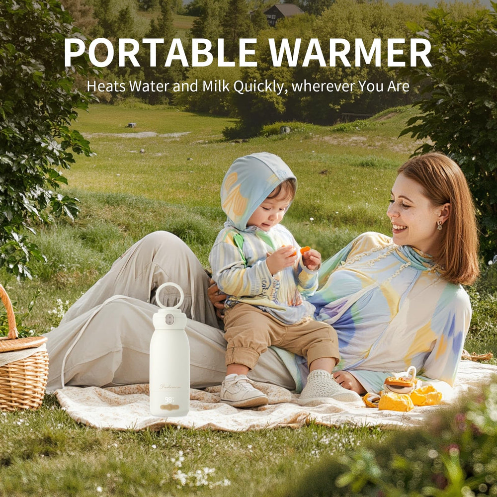 Dudumom warmer charging in-car capability for road trips