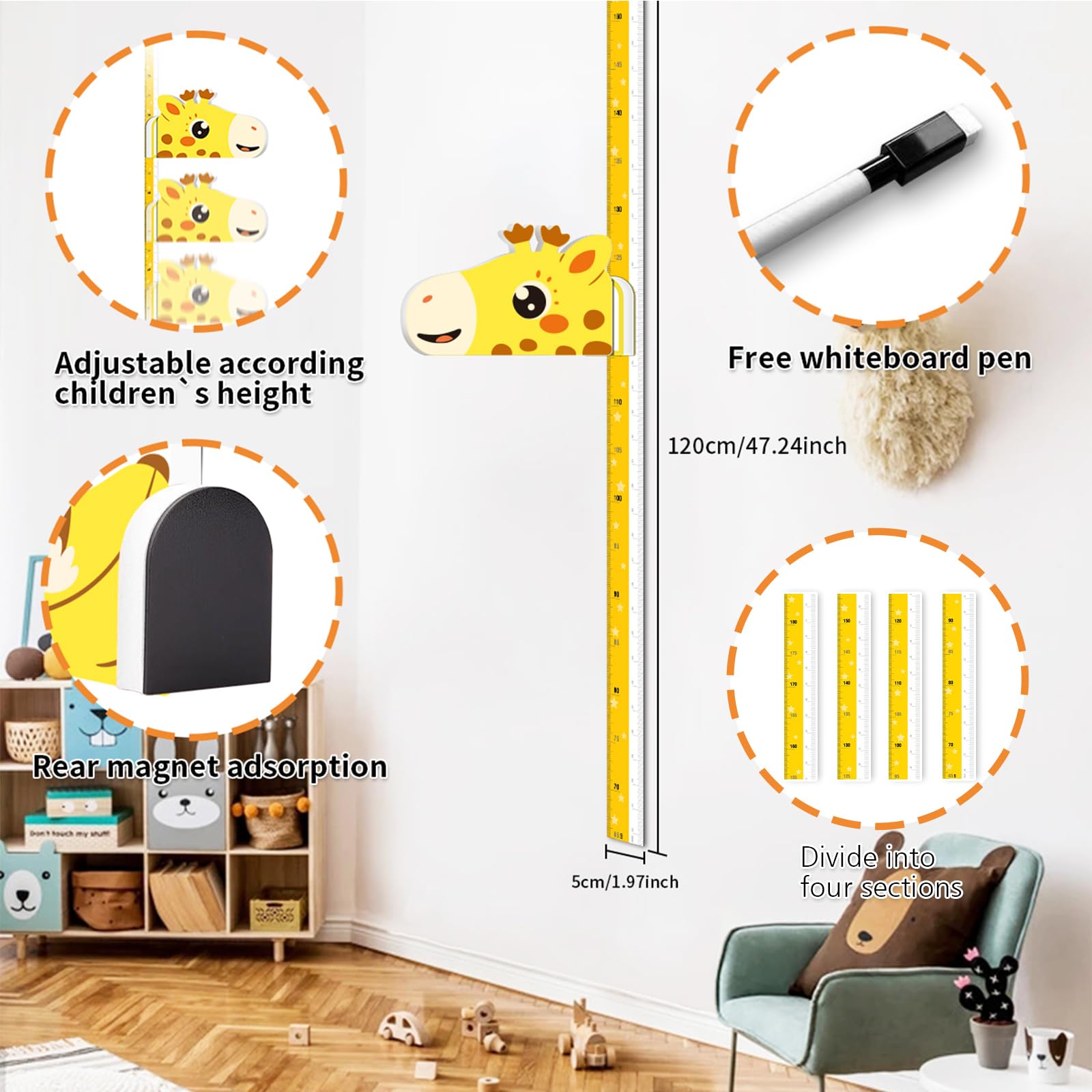 Duduwanzis removable wall decals protect walls with repositionable adhesive.