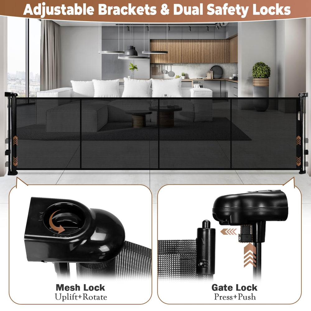 Dueelala gate mesh features pet-friendly, scratch-resistant material