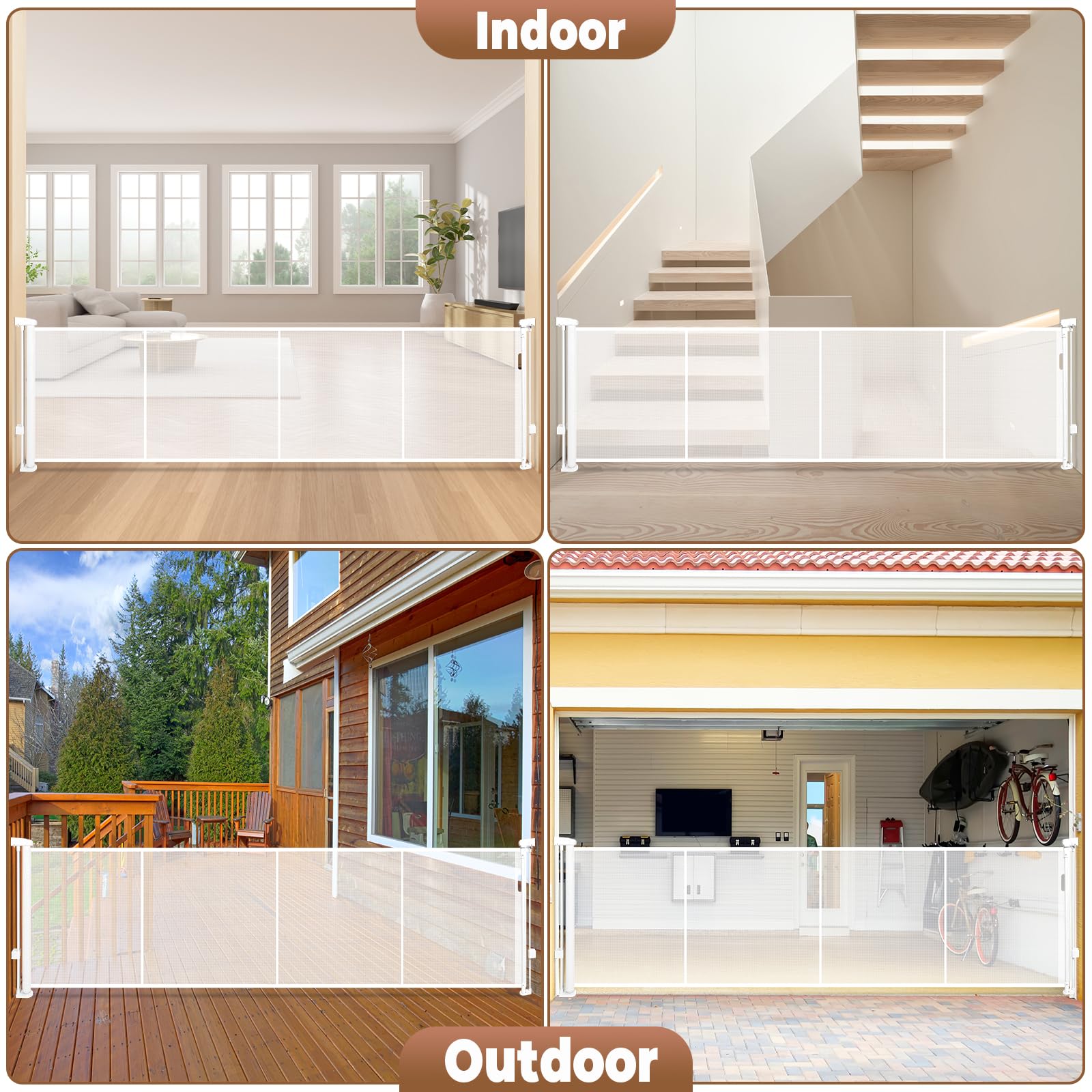 Dueelala wide-opening gate supports open-plan spaces with versatile barrier options.