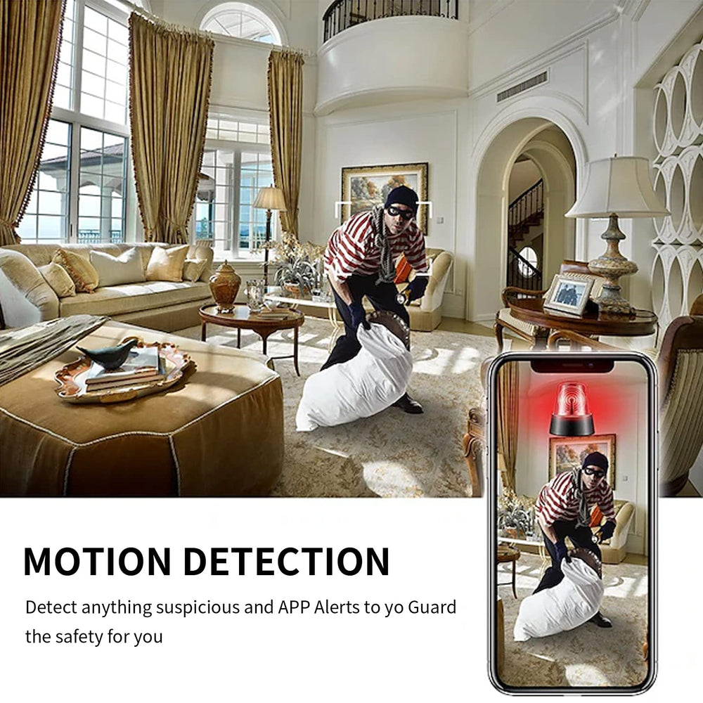DUHPLL wide-angle surveillance captures broader room views with reduced blind spots.