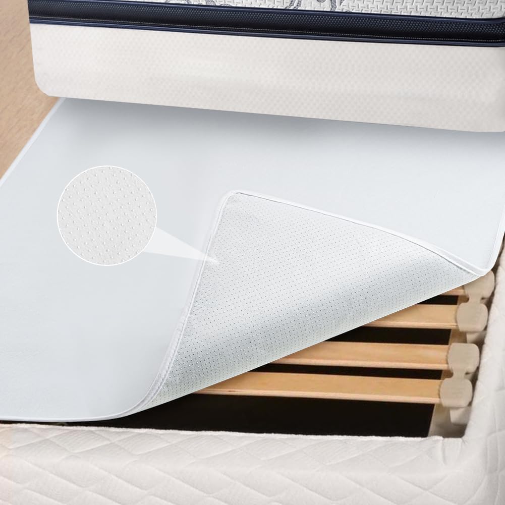 DUJUIKE mattress slide stopper close-up highlights protective felt and secure grip.