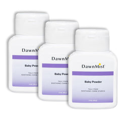 Dukal DawnMist baby powder bottle with dispensing cap for mess-free use