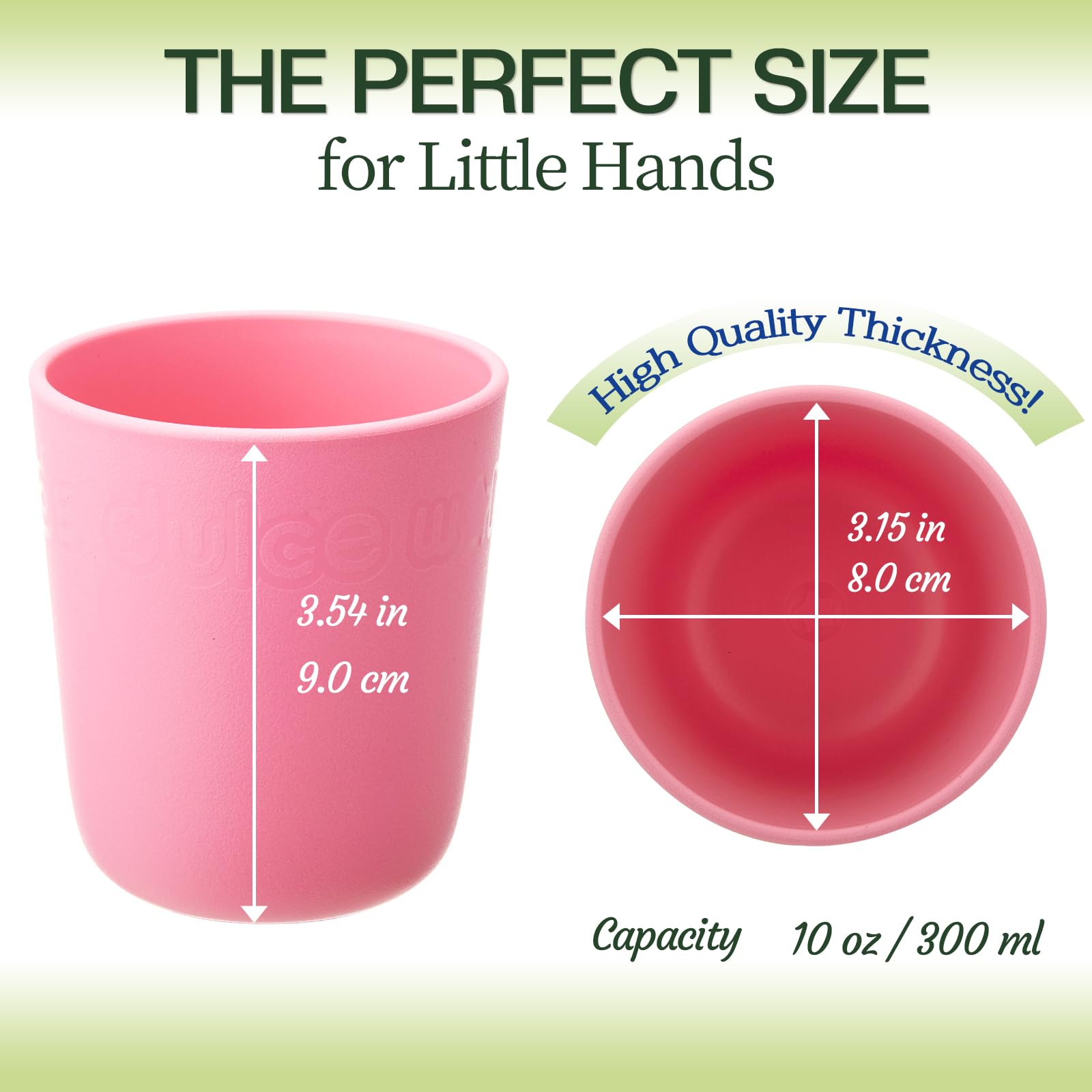 Dulce Worlds SUGARCANE microwave safe cups for warming beverages without odor
