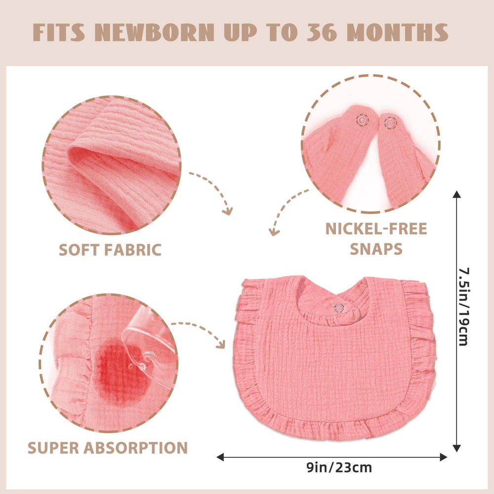 duludulu bibs absorbent cotton keep clothes dry during drool and spit-up