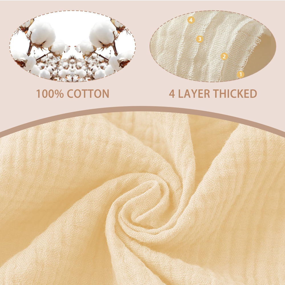 duludulu muslin bibs provide full-coverage protection for messier meals
