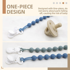duludulu nickel-free surface round smooth pacifier clip gentle on baby's skin.
