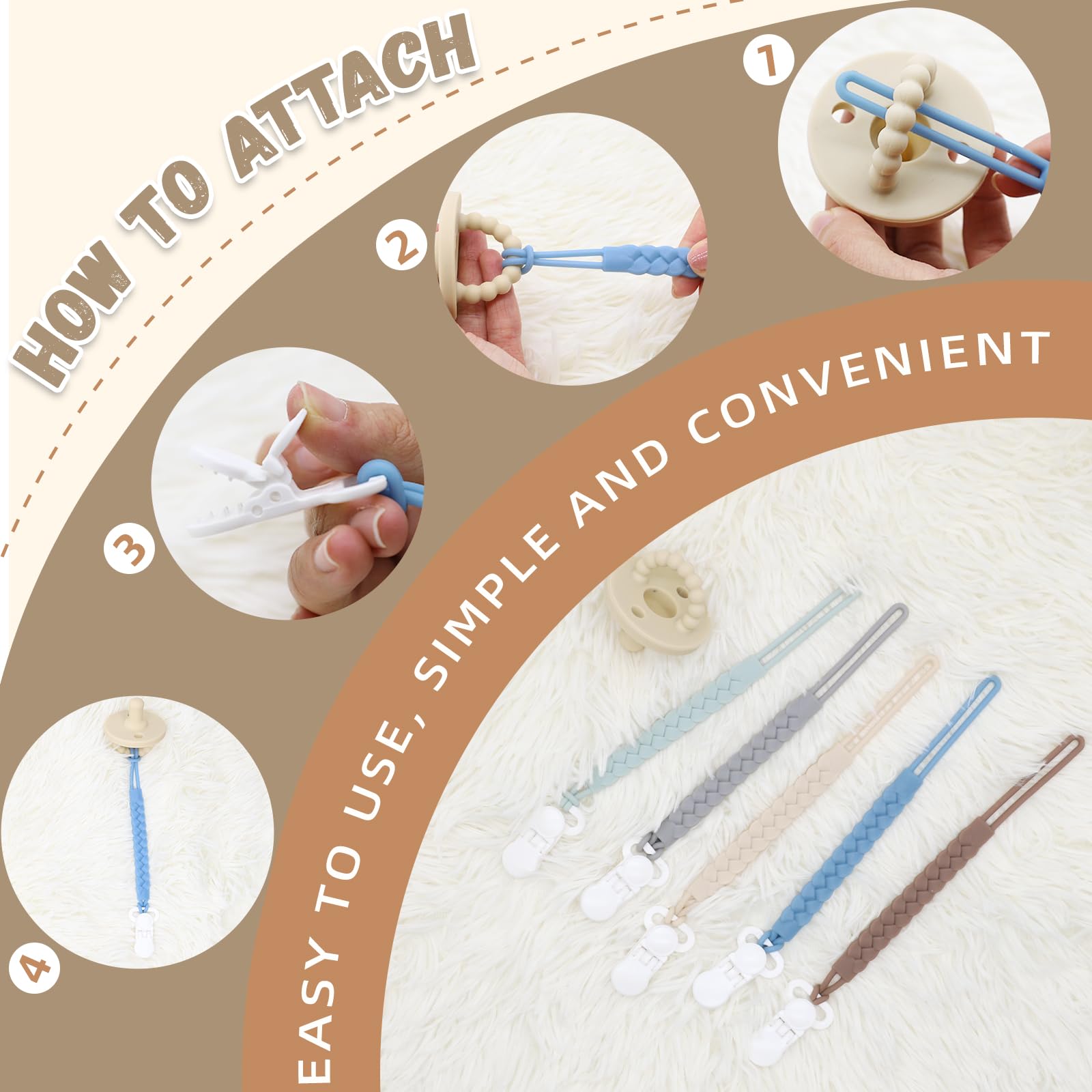 Duludulu pacifier clip easy clean storage emphasizes quick disassembly for travel.